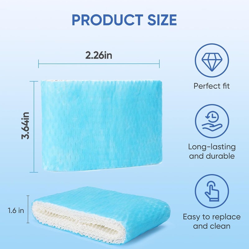 BIHARNT 6 Pack Humidifier Filters HAC-504 Replacement for Honeywell Humidifier Filter, Filter A Humidifier Filter Replacement for HCM300/350/600/700 Honeywell Humidifier, Blue - Image 2